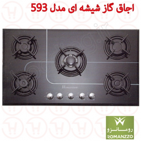 اجاق گاز شیشه ای رومانزو مدل 593