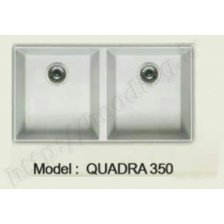 سینک الیچی مدل Quadra 350 رنگ سفید عرض 40 سانت