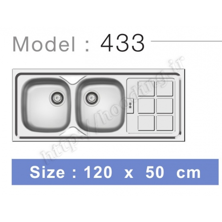 سینک روکار کن آی مدل 433